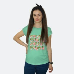 Bluzka typu T-shirt: róże- BLU045